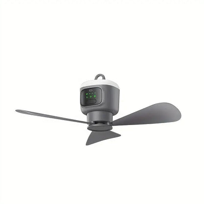 Belro portable wireless ceiling fan for outdoor use, featuring compact design and adjustable blades for outdoor home and garden cooling.