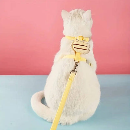 Belro cat collar and harness for pets, featuring adjustable straps and secure fastening for comfortable wear.