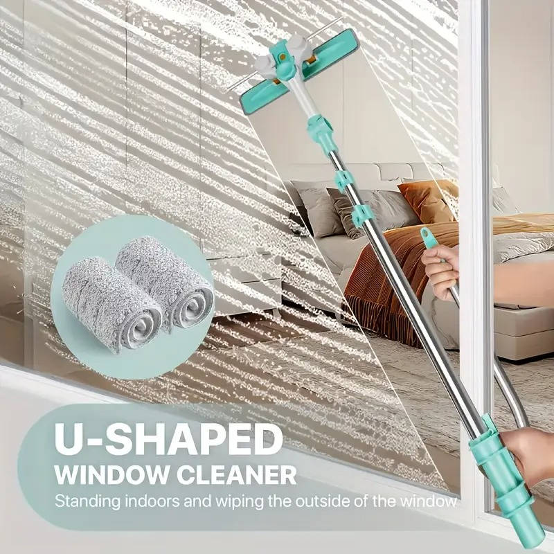 Belro long handle window cleaner brush for outdoor use, featuring a sturdy handle and brush head for easy window cleaning.