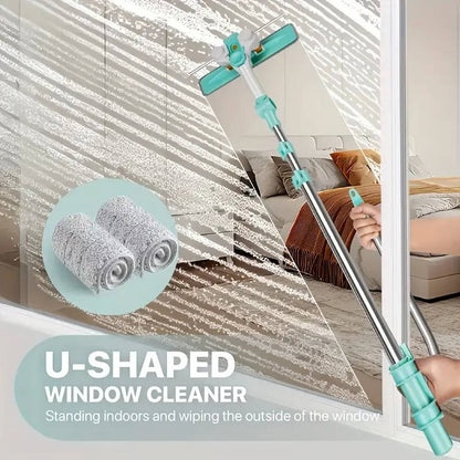 Belro long handle window cleaner brush for outdoor use, featuring a sturdy handle and brush head for easy window cleaning.