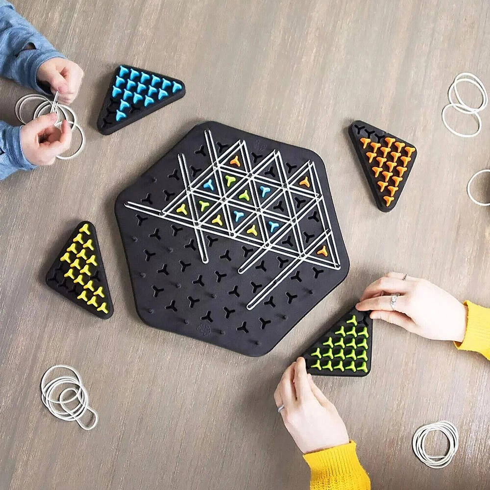 Belro strategy board game for kids and families, featuring educational puzzle gameplay with colorful game pieces and cards.
