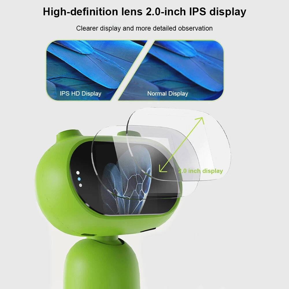 Kids handheld microscope by Belro with adjustable focus and compact design, suitable for exploring small objects and details.