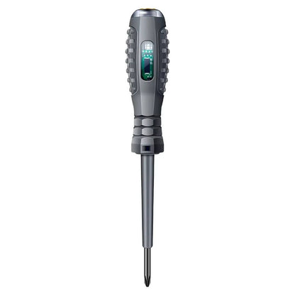 Belro non-contact electrical test screwdriver for electronics testing, with insulated handle and digital display.