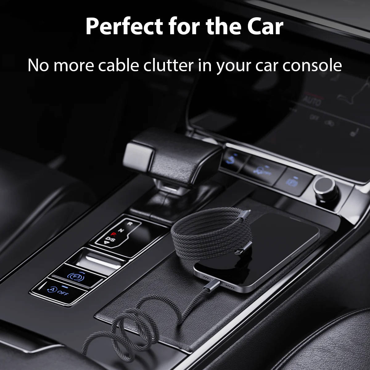 Belro Magnetic Anti Tangle Cable for super fast charging, featuring a sleek design and magnetic connector for easy use.