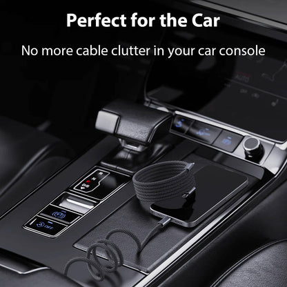 Belro Magnetic Anti Tangle Cable for super fast charging, featuring a sleek design and magnetic connector for easy use.