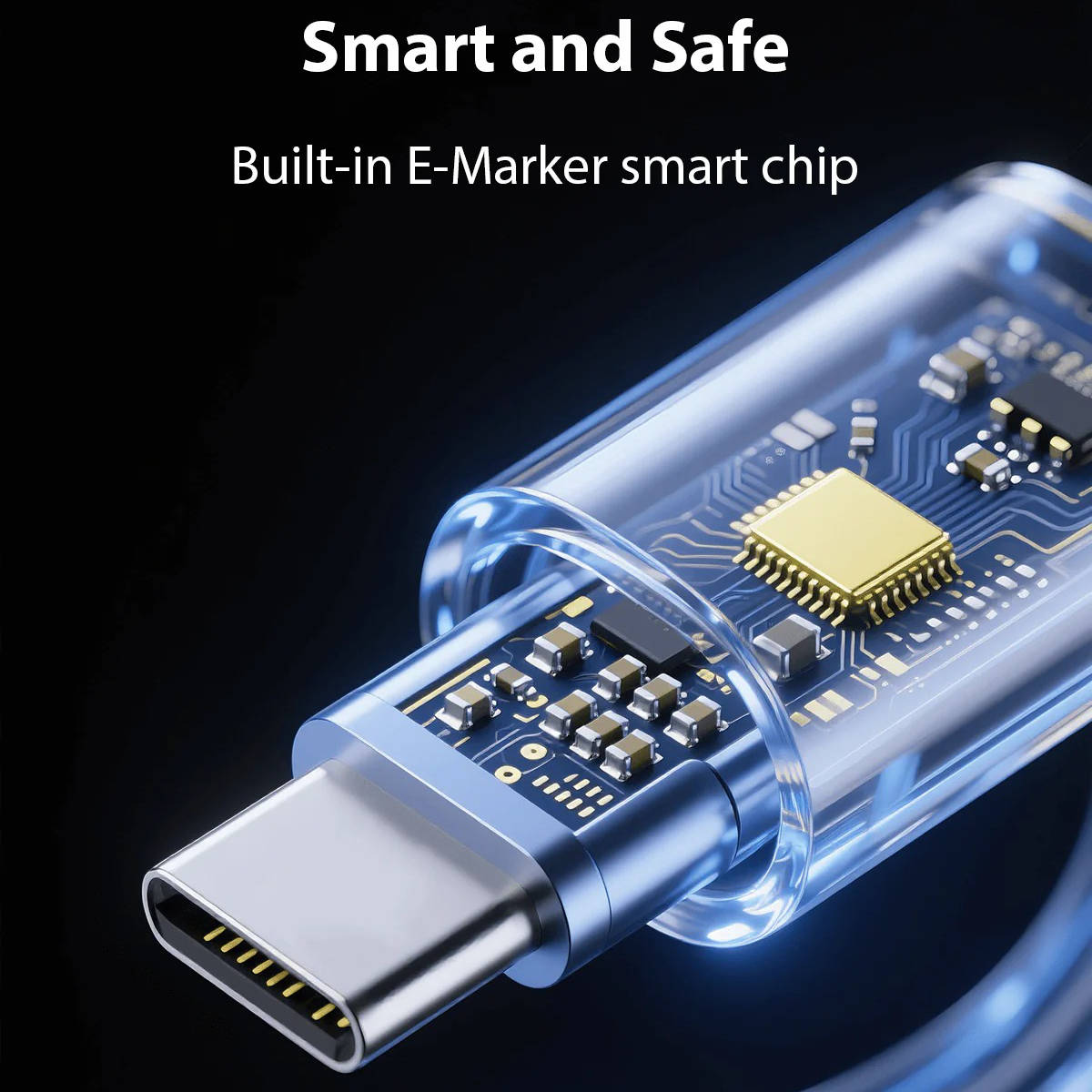 Belro magnetic anti-tangle charging cable with fast charging capability, featuring a sleek black design and magnetic connector.