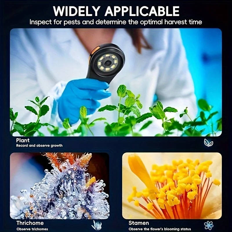 Belro handheld portable microscope with 500X magnification, ideal for inspecting coins and jewelry closely.