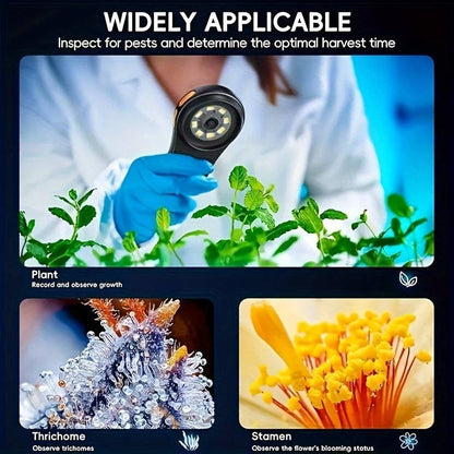 Belro handheld portable microscope with 500X magnification, ideal for inspecting coins and jewelry closely.