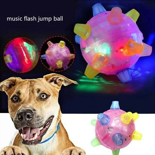 Belro jumping activation ball for dogs, a colorful pet toy designed to encourage playful activity and exercise.
