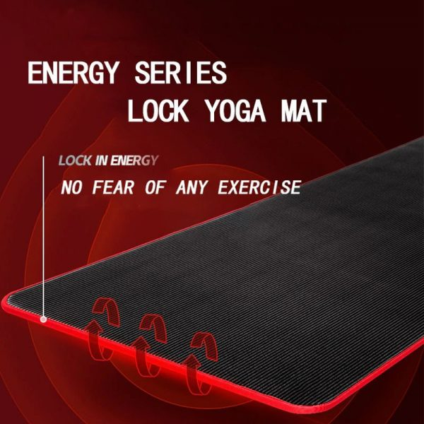 Belro men's high-density fitness yoga mat with non-slip surface, ideal for gym workouts and home exercise routines.