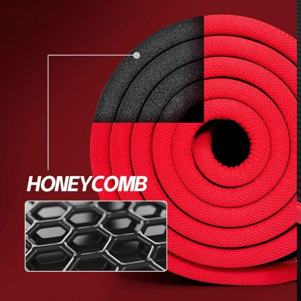 Belro men's high-density non-slip fitness yoga mat for gym and home workouts, offering comfort and stability during exercise.