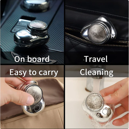 Belro mini-shave portable electric razor for personal grooming, compact handheld shaver with foil head for quick, precise trimming