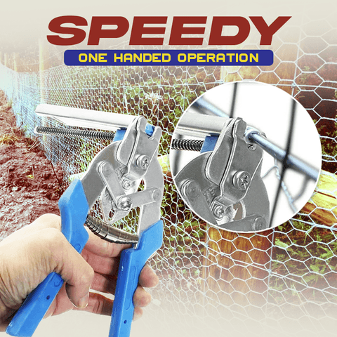 Belro Type M plier wire cage clamp tool set with ergonomic handles, designed for secure wire fastening and electrical work.