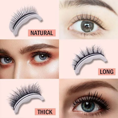 Belro premium reusable self-adhesive eyelashes for natural, full lash look in health and beauty makeup.