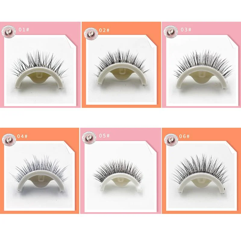 Belro Premium Reusable Self-Adhesive Eyelashes with natural black lash strands, designed for easy application and a full, fluttery look.