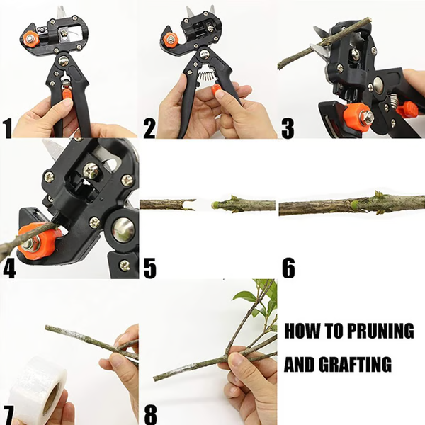Belro professional grafting and pruning tool for gardening, featuring sharp blades and ergonomic handle for precise cuts.