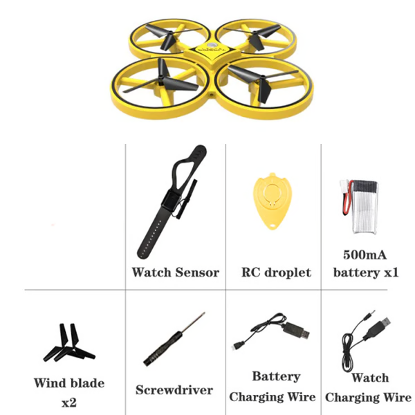 Belro hand-controlled drone with LED lights and gesture control, electronics camera drone for outdoor flying and aerial photography.
