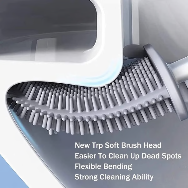 Belro wall-mounted toilet brush and plunger set in a modern space-saving design, shown in a sleek bathroom setting.