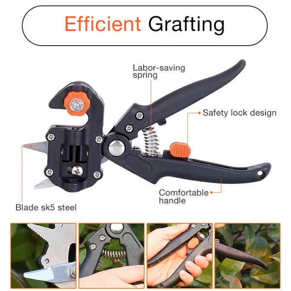 Belro professional grafting and pruning tool for garden use with ergonomic handle and sharp blades for precise trimming.