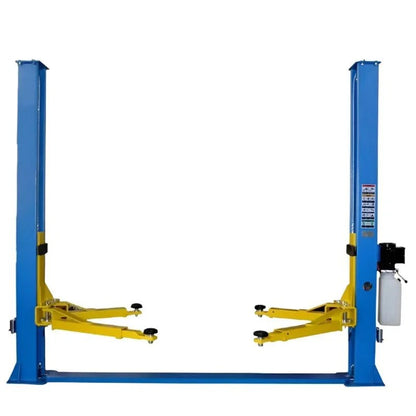 Casavibeo KATOOL KT-H105 two-post vehicle lift with 10,000 lbs capacity, showing the lift arms and sturdy posts in a garage setting.