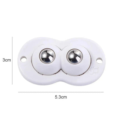 Set of four Belro self-adhesive casters with durable wheels and adhesive pads for easy furniture mobility and stability.