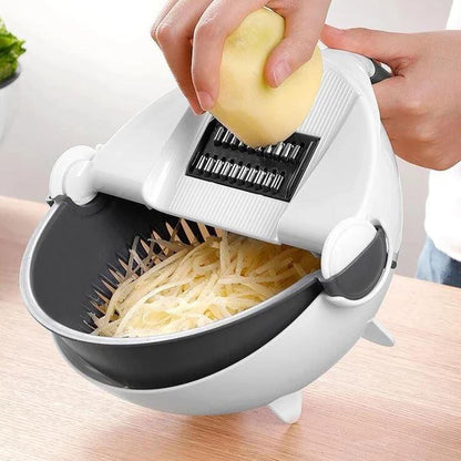 Belro 7-in-1 chopper and vegetable slicer with multiple blades and containers for efficient kitchen prep.