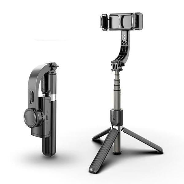 Belro Smart 3D Smartphone Stabilizer for electronics and tablets, showing the handheld stabilizer with smartphone attached.
