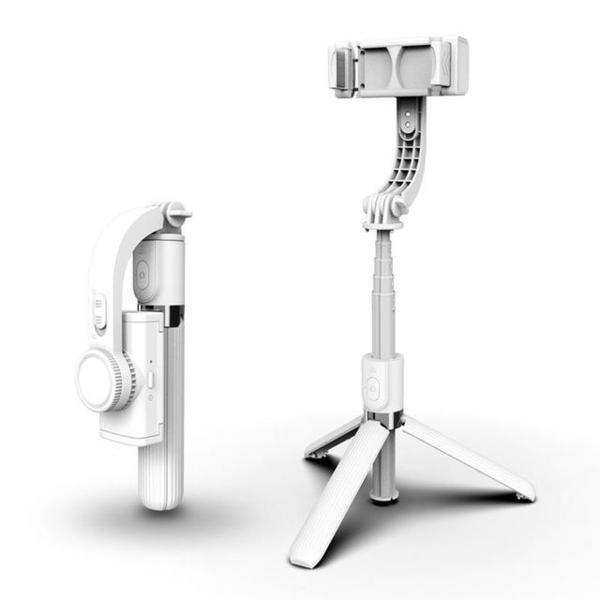 Belro Smart 3D Smartphone Stabilizer held in hand, showcasing its compact design for smooth mobile video recording.