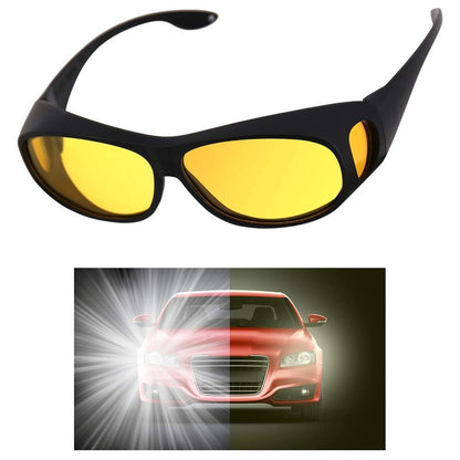 Belro night vision driving glasses with tinted lenses designed for enhanced visibility during nighttime driving.