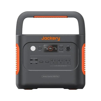 Casavibeo Jackery 1000 Plus portable power station with multiple outlets and digital display, shown in the image.