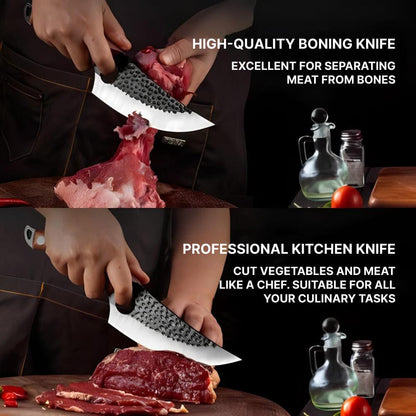 Belro Japanese kitchen knife with a sharp stainless steel blade and wooden handle, ideal for precise slicing and chopping.