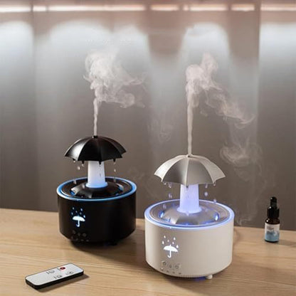 Belro aromatherapy humidifier emitting mist, designed for health and beauty, with a sleek modern appearance and adjustable settings.