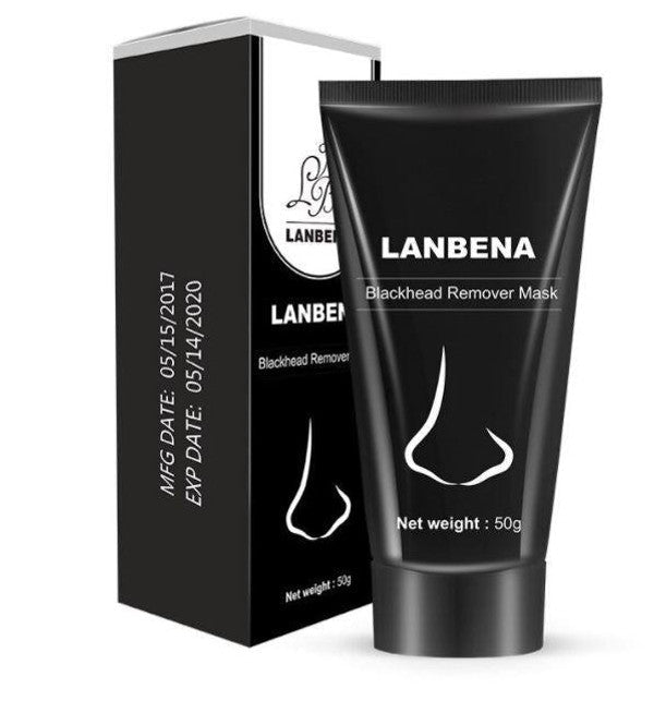 Belro blackhead mask showing a close-up of the blackhead removal mask applied on skin for clear, smooth complexion.