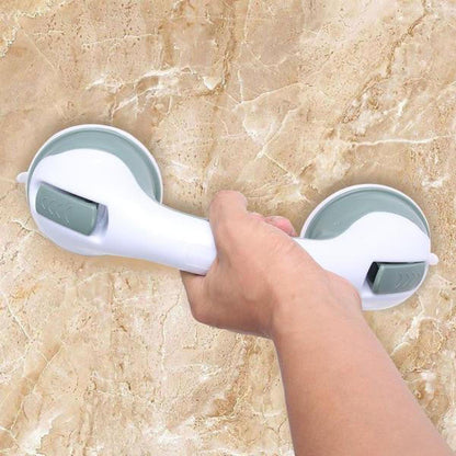 Belro anti-slip bathroom safety railing installed in a home bathroom for enhanced stability and support.