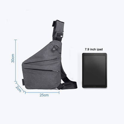 Belro anti-theft crossbody travel bag with secure zipper and adjustable strap, designed for convenient, safe travel accessory use.
