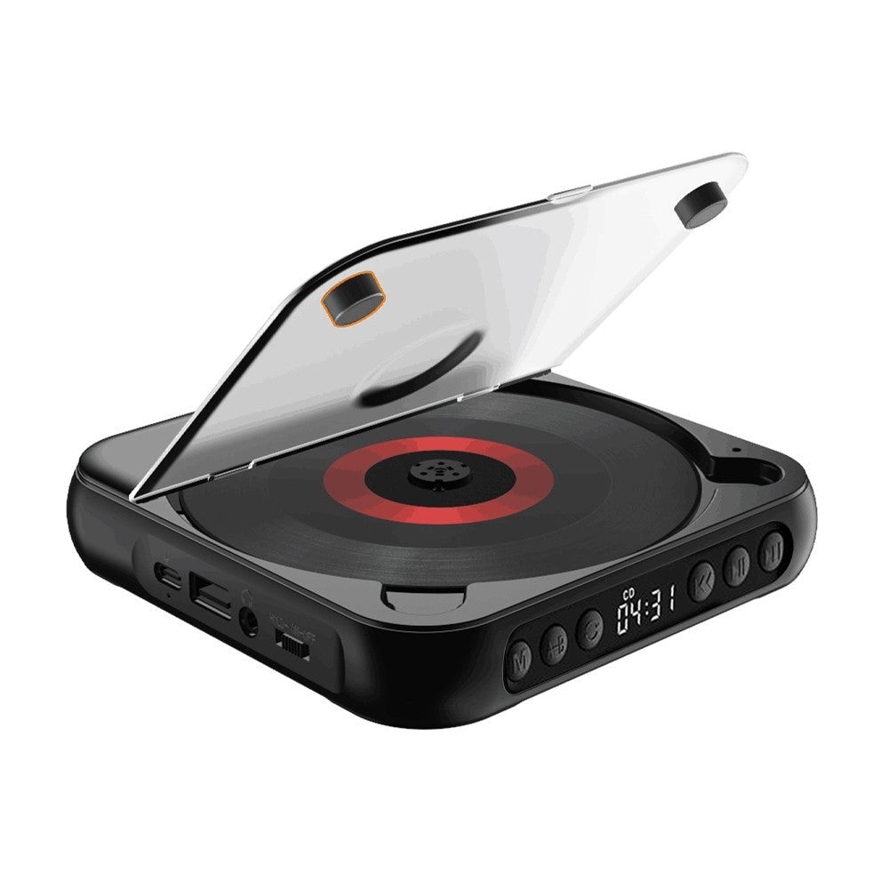 GETDECO KC-918 portable CD player with Bluetooth, dustproof design, and multifunctional music features, shown with buttons and display.