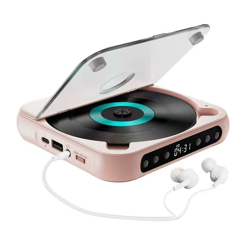 GETDECO KC-918 portable CD player with Bluetooth, dustproof design, compact, and multifunctional for versatile music listening.