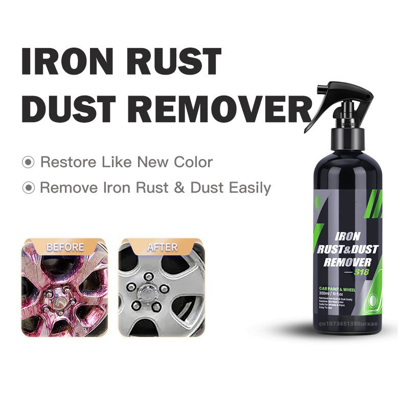 Belro rust remover for cars, featuring a spray bottle and applicator for effective rust removal on automotive surfaces.