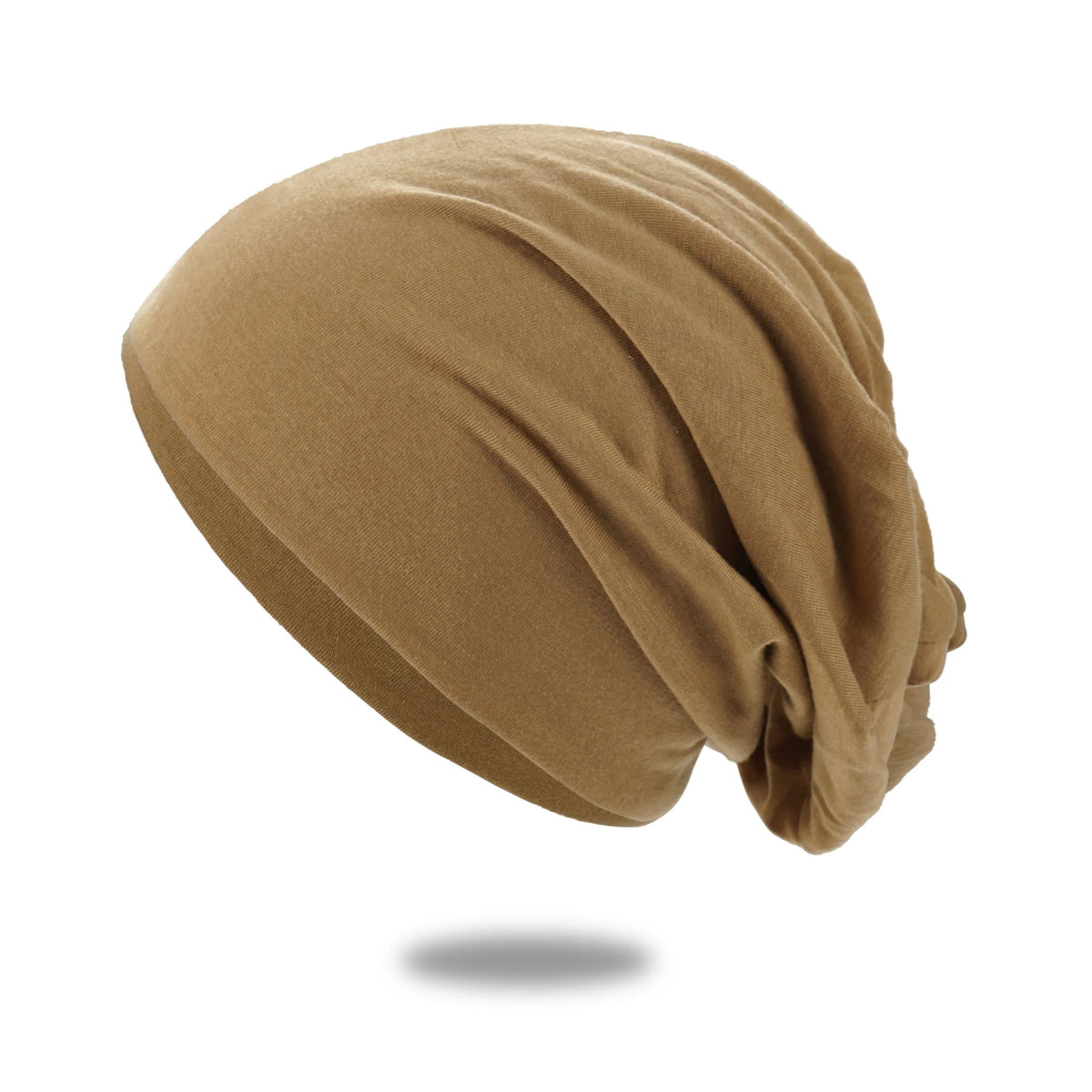 Khaki Belro Cozy Slouch Hat Beanie Cap with a relaxed fit, perfect for winter accessories and casual cold weather wear.
