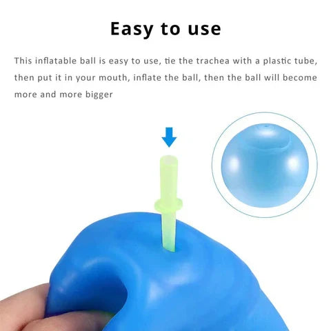 Kids playing with a giant Belro Bubble Ball, a large inflatable toy suitable for indoor and outdoor fun and games.