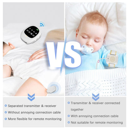 Wireless bedwetting alarm watch for kids and elders by GETDECO, featuring a wristband design for potty training and nighttime dryness.