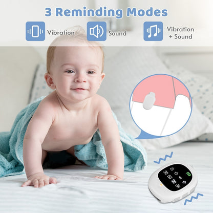 Wireless bedwetting alarm watch for kids and elders by GETDECO, featuring a wristband design for potty training and nighttime support.