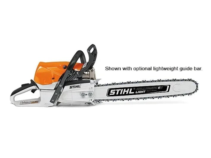 Stihl MS 462 C-M chainsaw with 28-inch bar, 72.2cc engine, fuel-efficient M-Tronic system, bar, and chain included.