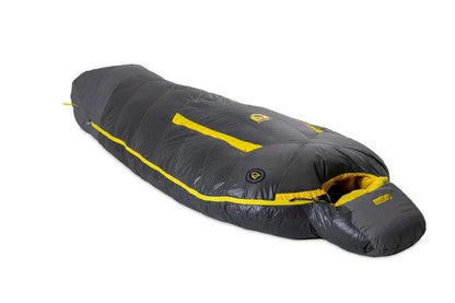 Casavibeo NEMO Sonic sleeping bag shown with its sleek design and insulated interior, ideal for outdoor camping and backpacking.