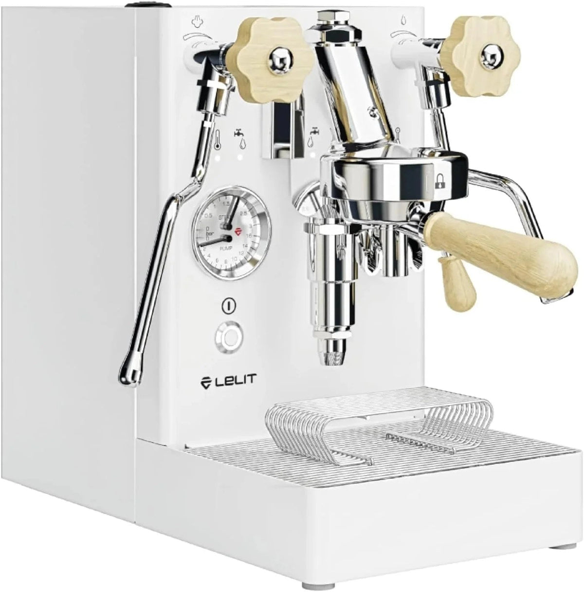 Casavibeo Lelit MaraX PL62X-EUCW espresso machine with sleek stainless steel finish and digital display.