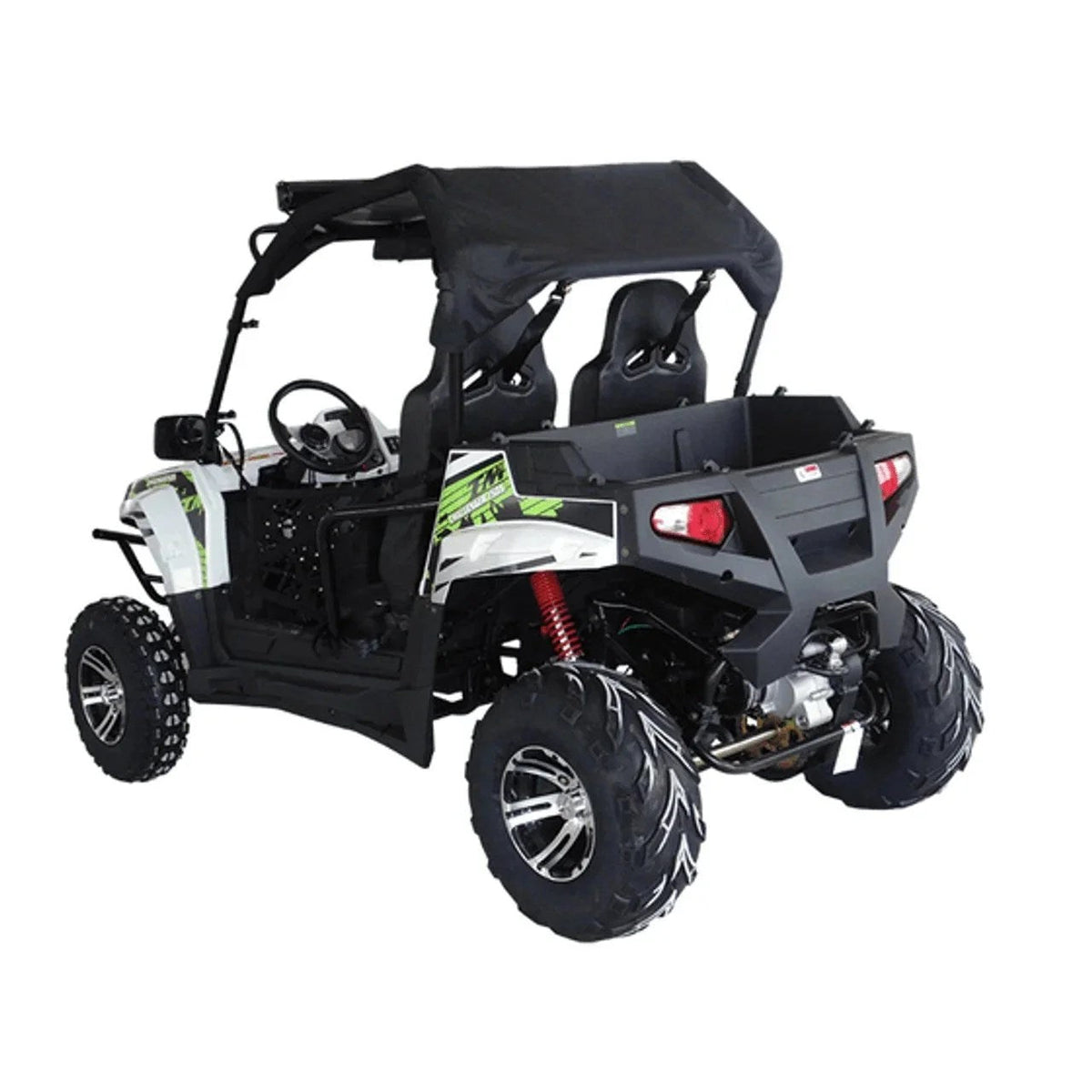 Casavibeo TrailMaster Challenger 200x go kart and UTV side-by-side with rugged tires and sporty design for off-road adventures.