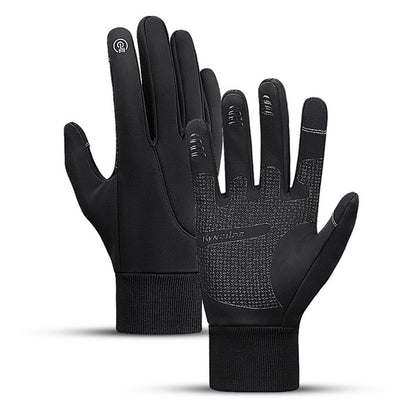 GETDECO waterproof winter cycling gloves with warm lining, touchscreen fingertips, and non-slip grip for outdoor biking.