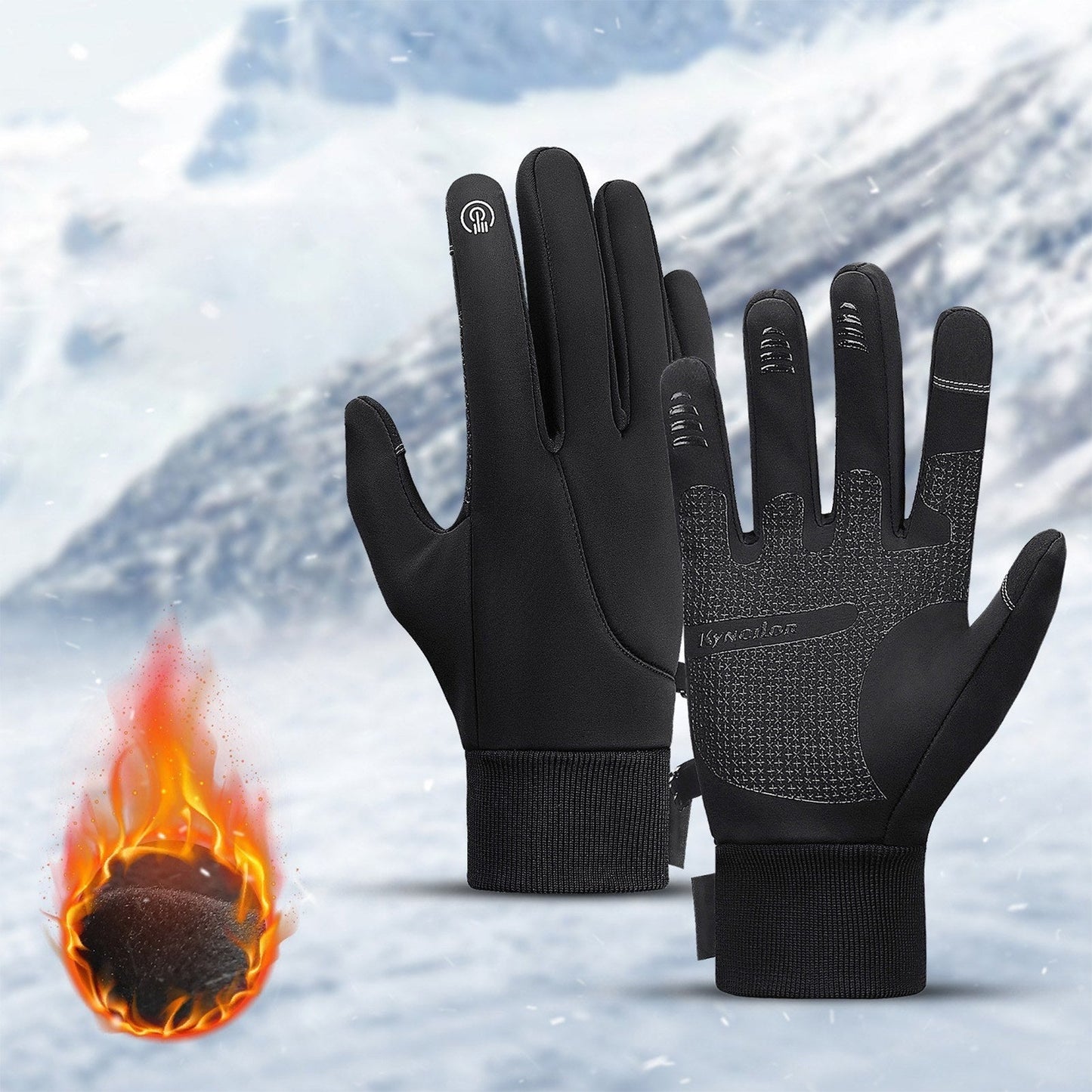 GETDECO waterproof winter cycling gloves with warm lining, touchscreen fingertips, and non-slip grip for cold-weather biking.