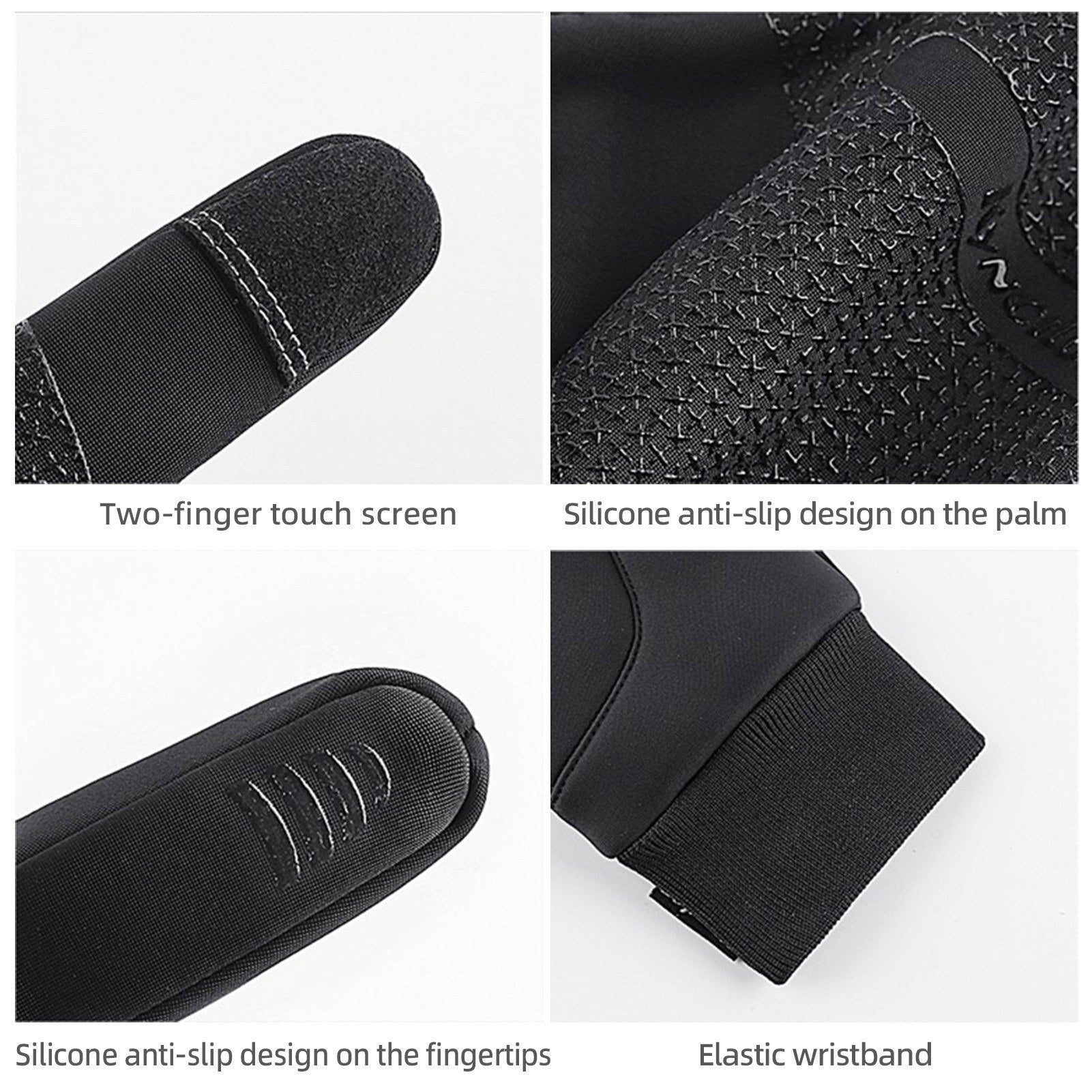 GETDECO Kyncilor waterproof winter cycling gloves with touchscreen fingertips and non-slip grip, ideal for cold weather riding.