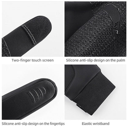GETDECO Kyncilor waterproof winter cycling gloves with touchscreen fingertips and non-slip grip, ideal for cold weather riding.
